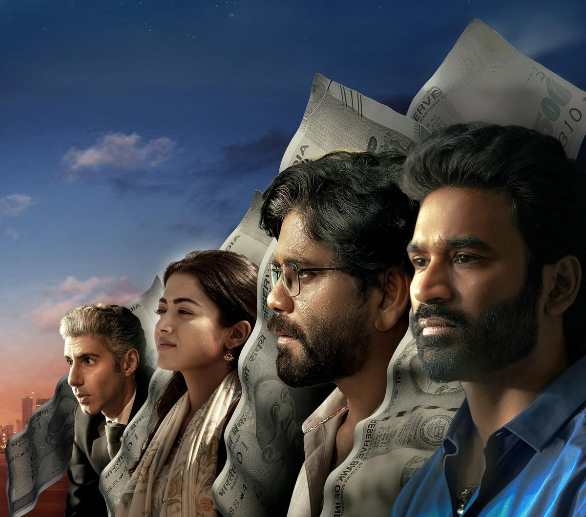 ఈ చిత్రంలో జిమ్ సర్బ్, రష్మికా, నాగార్జున, ధనుష్