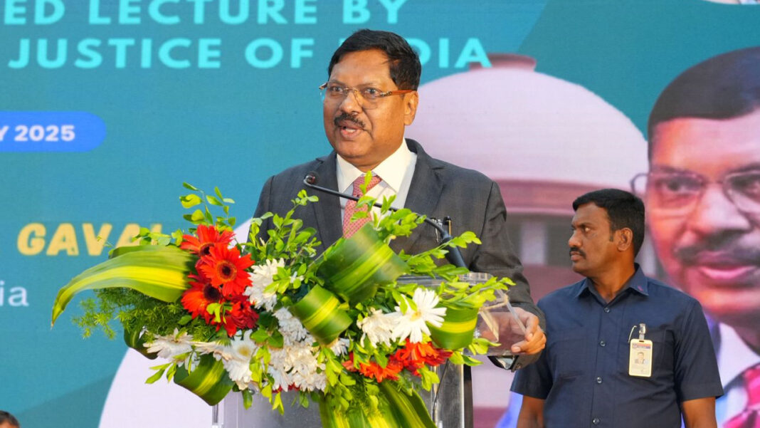CJI Br Gavai | The Constitution by Ambedkar is aimed at equality: Justice BR Gawai-Namasthe Telangana
– PARAHUSHAR NEWS