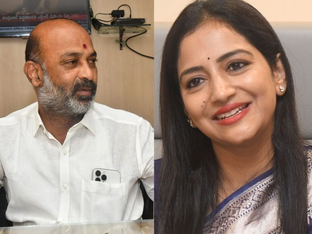 MLA Mallareddy Kodas meeting with Union Minister Bandy Sanjay
