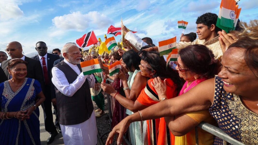 PM మోడీ రెండు రోజుల సందర్శనలో ట్రినిడాడ్ మరియు టొబాగోకు వస్తాడు
– PARAHUSHAR NEWS