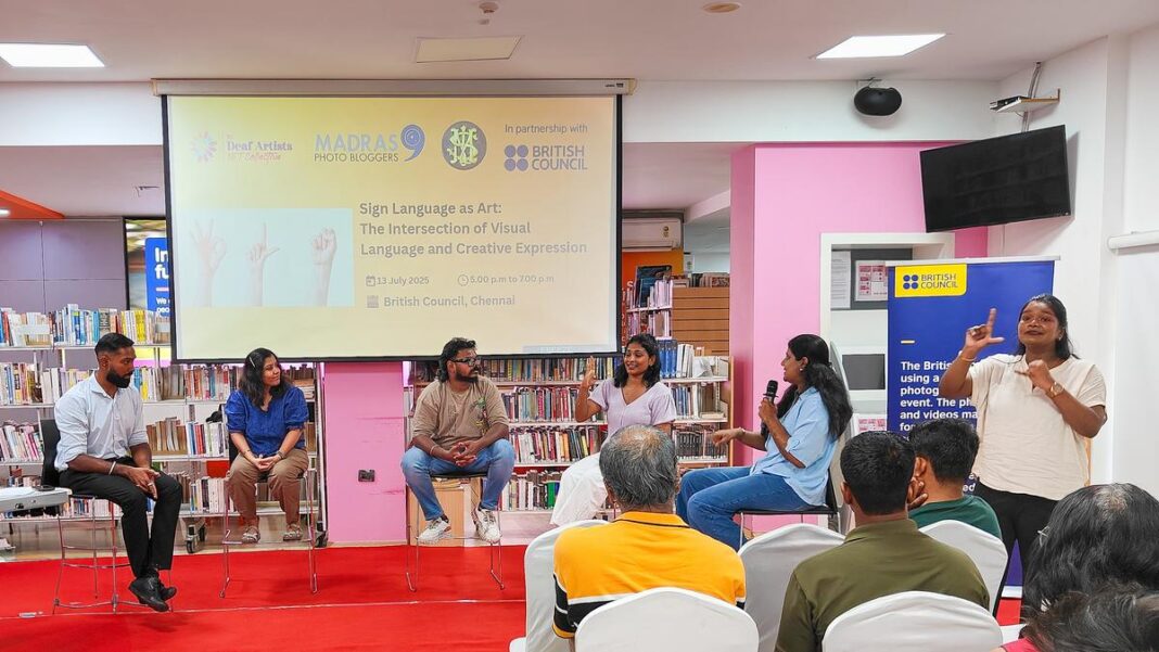సంకేత భాష కళగా: సంకేత భాషపై సంభాషణ మరియు కళలలో ప్రాప్యత
