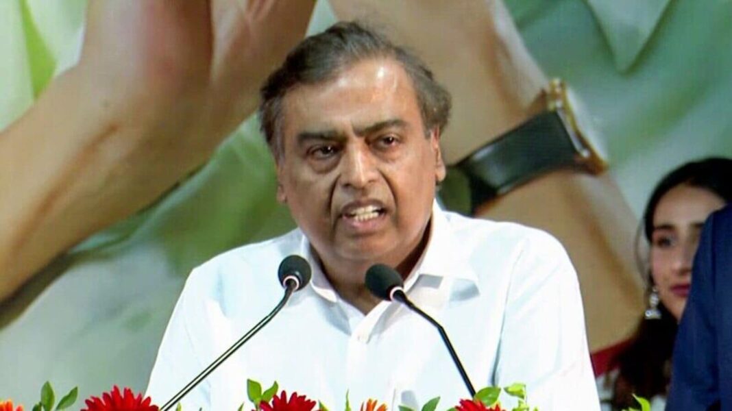 Reliance's chairman Mukesh Ambani announced the launch of Reliance Intelligence with a paid-up capital of  <span class='webrupee'>₹</span>1 crore.