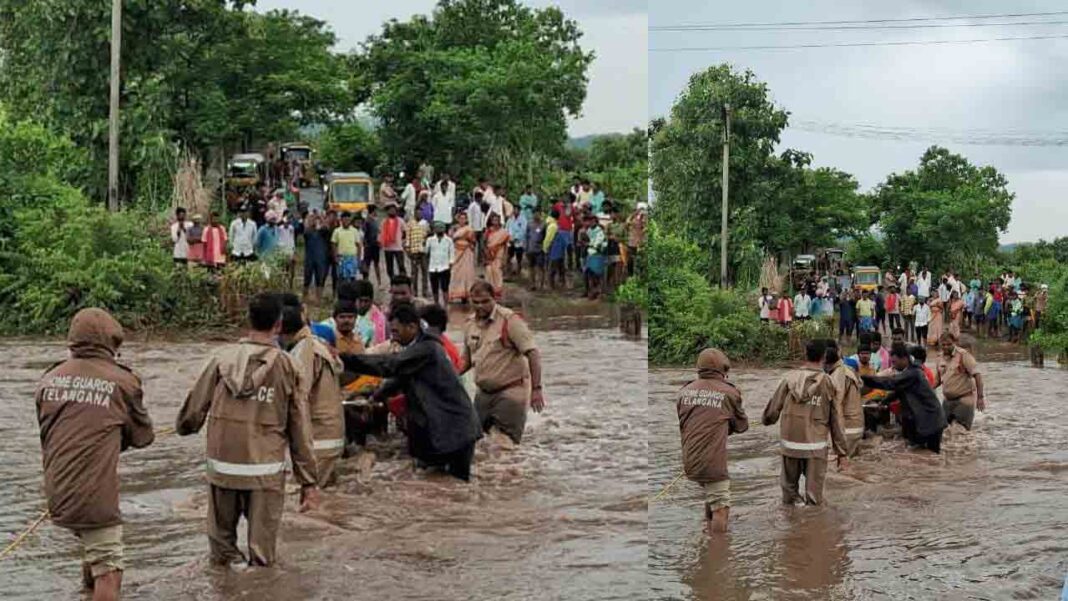 Heavy rains are flooded with heavy rains
– PARAHUSHAR NEWS