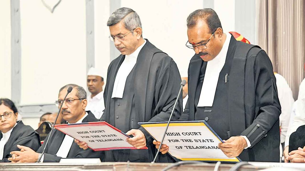 Sworn in Additional Judges-Namasthe Telangana
– PARAHUSHAR NEWS
