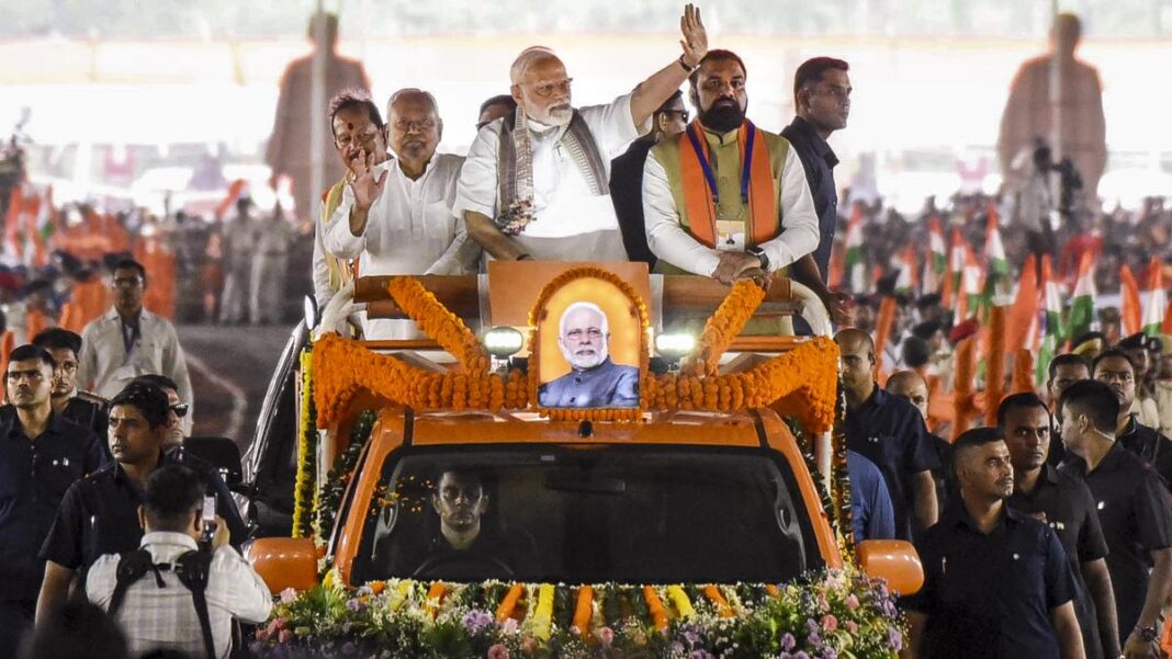 పిఎం మోడీ ప్రారంభోత్సవం, బీహార్లో సుమారు, 000 13,000 కోట్ల విలువైన అభివృద్ధి ప్రాజెక్టుల ఫౌండేషన్ స్టోన్; మునుపటి కాంగ్రెస్-ఆర్.జెడి పాలనను రాష్ట్రంలో ఎటువంటి ప్రాజెక్టుల కోసం స్లామ్ చేస్తుంది
– PARAHUSHAR NEWS