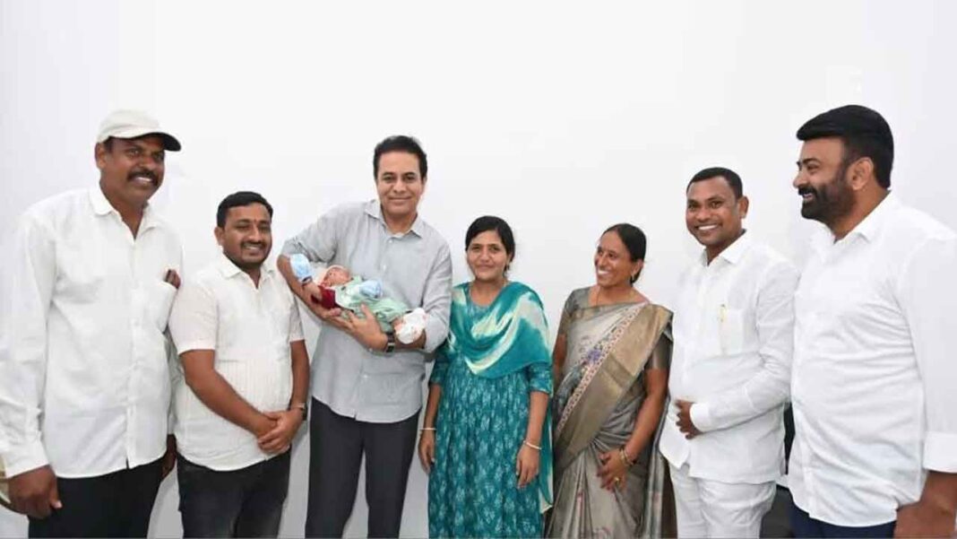 Brs జంట KTR నుండి ఆశీర్వాదాలతో కొడుకు ‘సూర్యయాన్ష్’ పేర్లు
– PARAHUSHAR NEWS