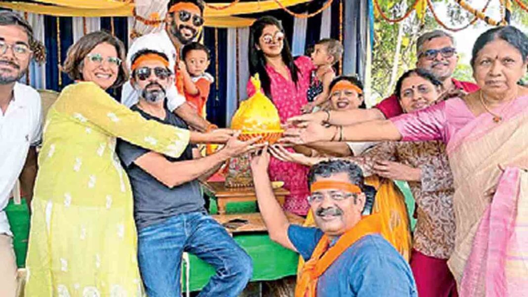 Ganesh Laddu | Ganesha Laddu-Namasthe Telangana, who has poured Rs.2.31 crores in Bundlaguda
– PARAHUSHAR NEWS