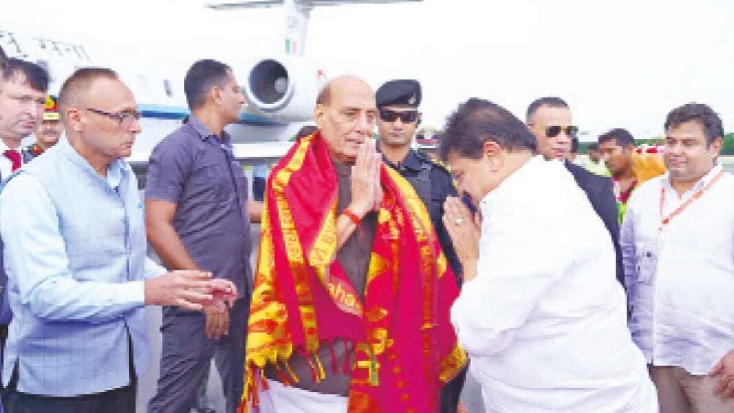 ఈ రోజు 'హైడ్‌బాడ్ లిబరేషన్ డే' వేడుకల్లో పాల్గొనడానికి రాజ్‌నాథ్ సింగ్
