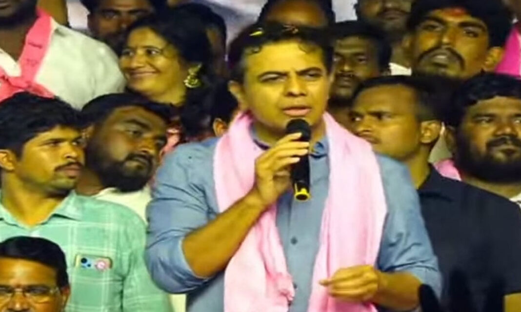 కెటి రామా రావు జోగులాంబ గడ్వాల్‌లో భారీ బిఆర్ఎస్ సమావేశాన్ని ఉద్దేశించి ప్రసంగించారు
