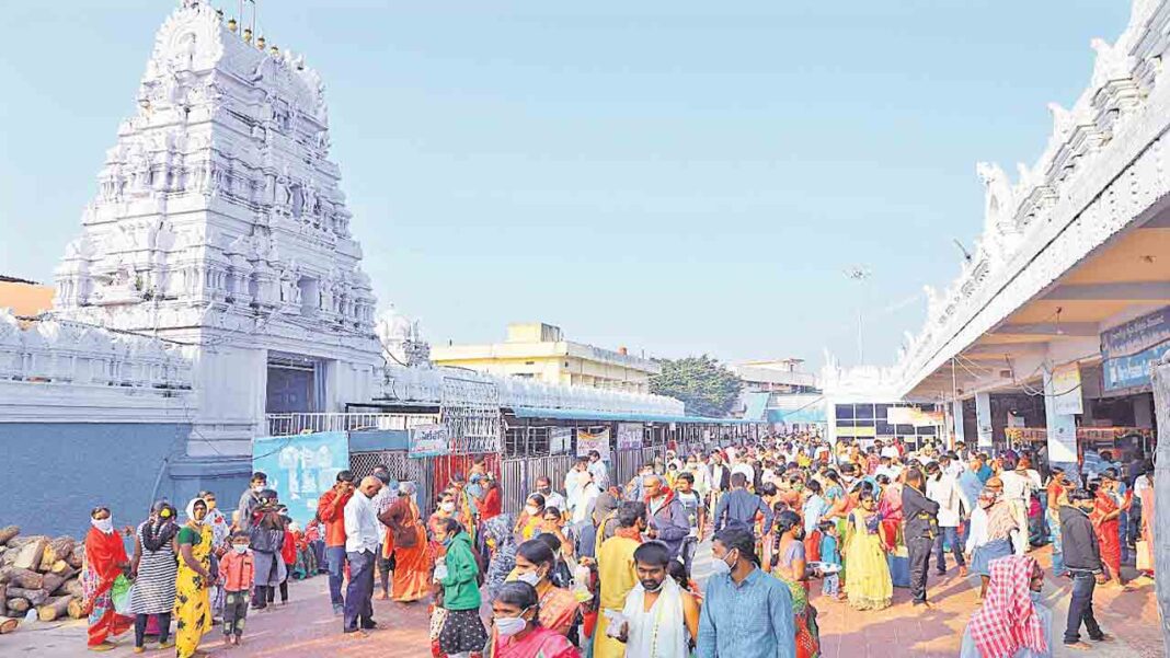 ఎల్‌ఈడీ స్క్రీన్‌పై రాజన్న దర్శనం