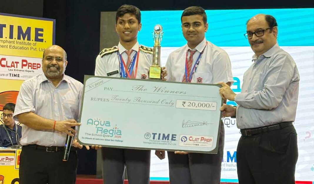 ఆర్మీ పబ్లిక్ స్కూల్, బొలారం ఆక్వా రీజియా క్విజ్లో హైదరాబాద్ రీజినల్ ఫైనల్స్లో విజయం సాధించింది
– PARAHUSHAR NEWS