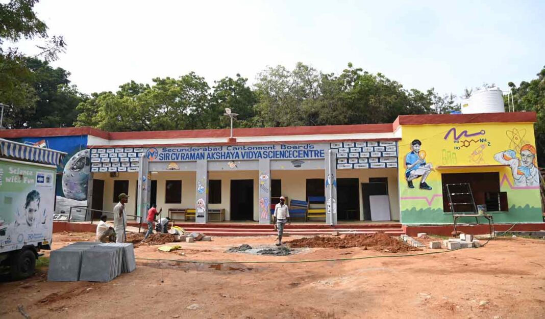 Hyderabad’s first Science Centre for slum area government school students gets ready for inauguration in Secunderabad Cantonment