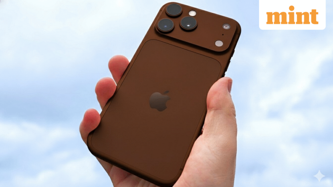 AI-generated image of the alleged iPhone 18 Pro colour in coffee colour.