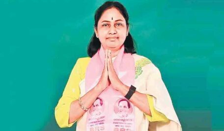 దుఃఖాన్ని రాజకీయం చేస్తున్నందుకు కాంగ్రెస్‌కు మాగంటి సునీత ఎదురుదెబ్బ తగిలింది, భర్త వారసత్వాన్ని కొనసాగిస్తానని ప్రతిజ్ఞ
