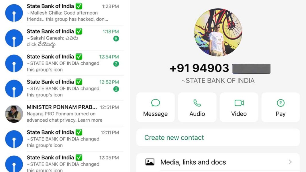 Whatsapp groups of Telangana ministers hacked!-Namasthe Telangana
– PARAHUSHAR NEWS