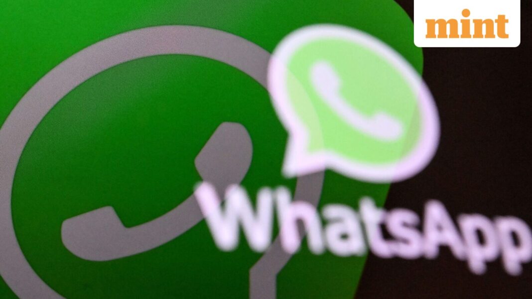 (FILES) This illustration photograph taken on April 11, 2023, shows the US instant messaging software Whatsapp's logo on a smartphone screen in Moscow. Russia said on November 28, 2025 it was considering banning popular messaging service WhatsApp unless it complied with Russian law, accusing it of failing to prevent and suppress crime. (Photo by Kirill KUDRYAVTSEV / AFP)