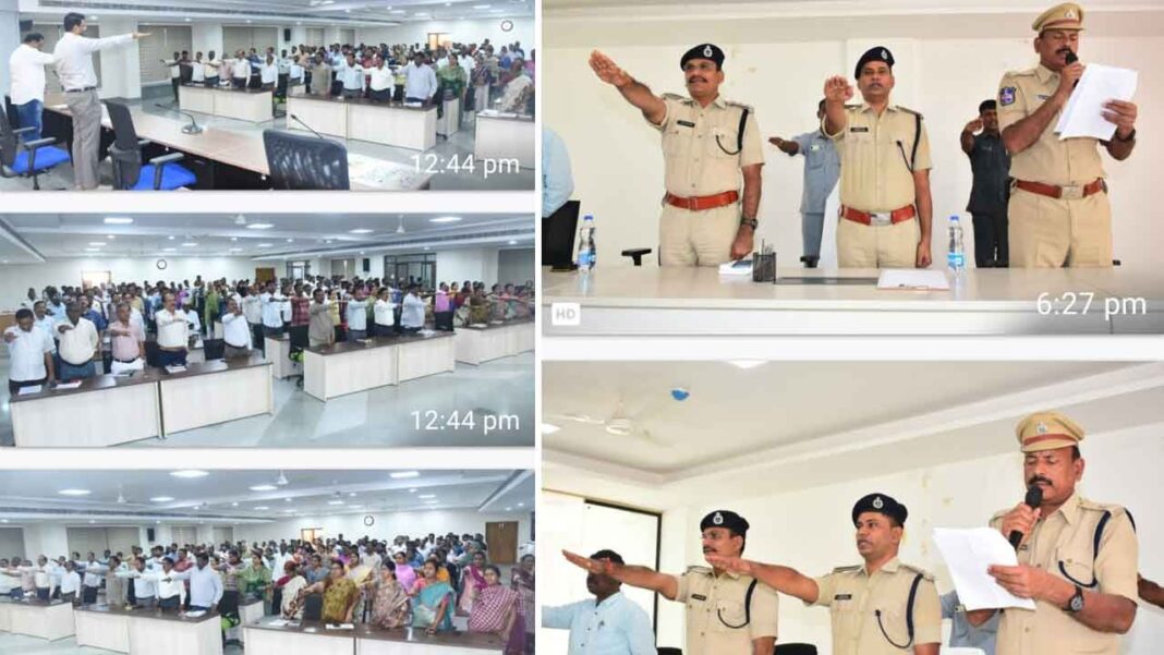 జోగులాంబ గద్వాల్ నషా ముక్త్ భారత్‌కు ఐదేళ్లు పూర్తయిన సందర్భంగా కలెక్టర్ మరియు ఎస్పీ ఆధ్వర్యంలో అవగాహన డ్రైవ్
