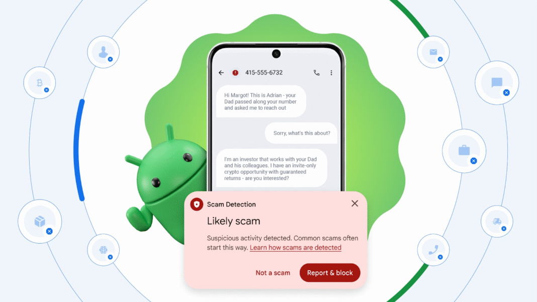 Google has compared Android and iOS, revealing that Android users are significantly less likely to encounter scam messages and calls.