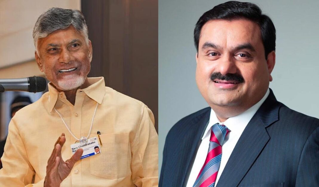 అదానీ గ్రూప్‌తో ఇన్‌ఫ్రా ప్రాజెక్టులు, కొత్త పెట్టుబడులను నాయుడు సమీక్షించారు
