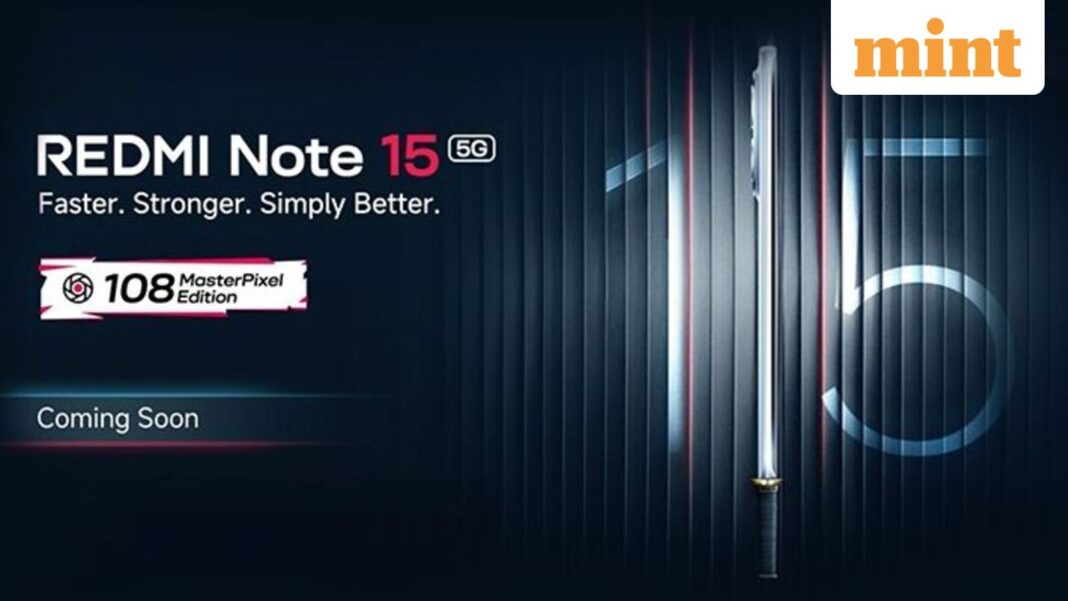 The Redmi Note 15 5G will be launched in India on January 6 at 11AM IST.
