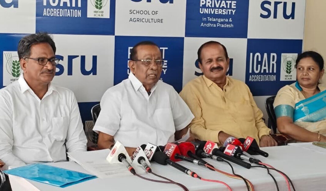 వరంగల్‌లోని ఎస్‌ఆర్‌ యూనివర్సిటీకి స్కూల్‌ ఆఫ్‌ అగ్రికల్చర్‌కు ఐసీఏఆర్‌ గుర్తింపు లభించింది
