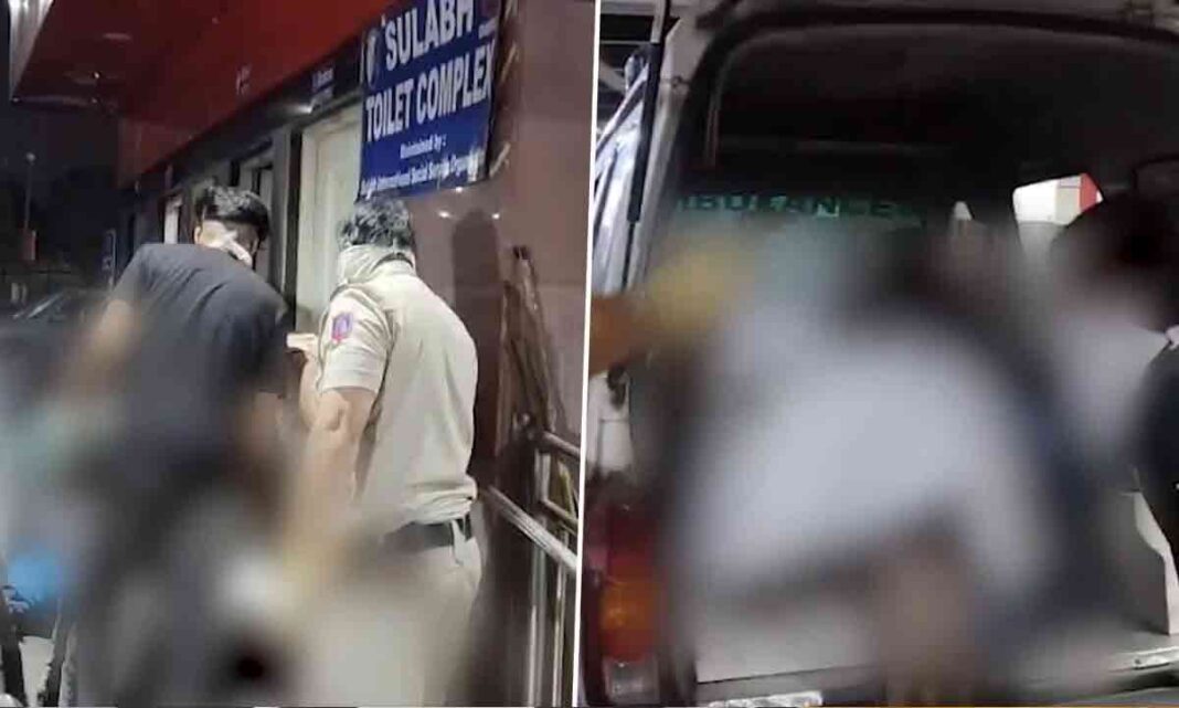 ఢిల్లీ మెట్రో ఇందర్‌లోక్ మెట్రో స్టేషన్‌లోని లేడీస్ వాష్‌రూమ్‌లో వ్యక్తి మృతి చెందాడు.
