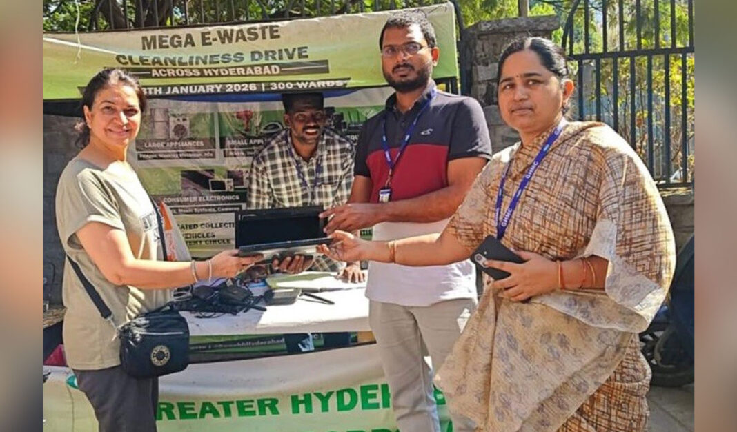 హైదరాబాద్ అంతటా జీహెచ్ఎంసీ ప్రత్యేక ఈ-వేస్ట్ సేకరణ డ్రైవ్ను నిర్వహిస్తోంది
– PARAHUSHAR NEWS