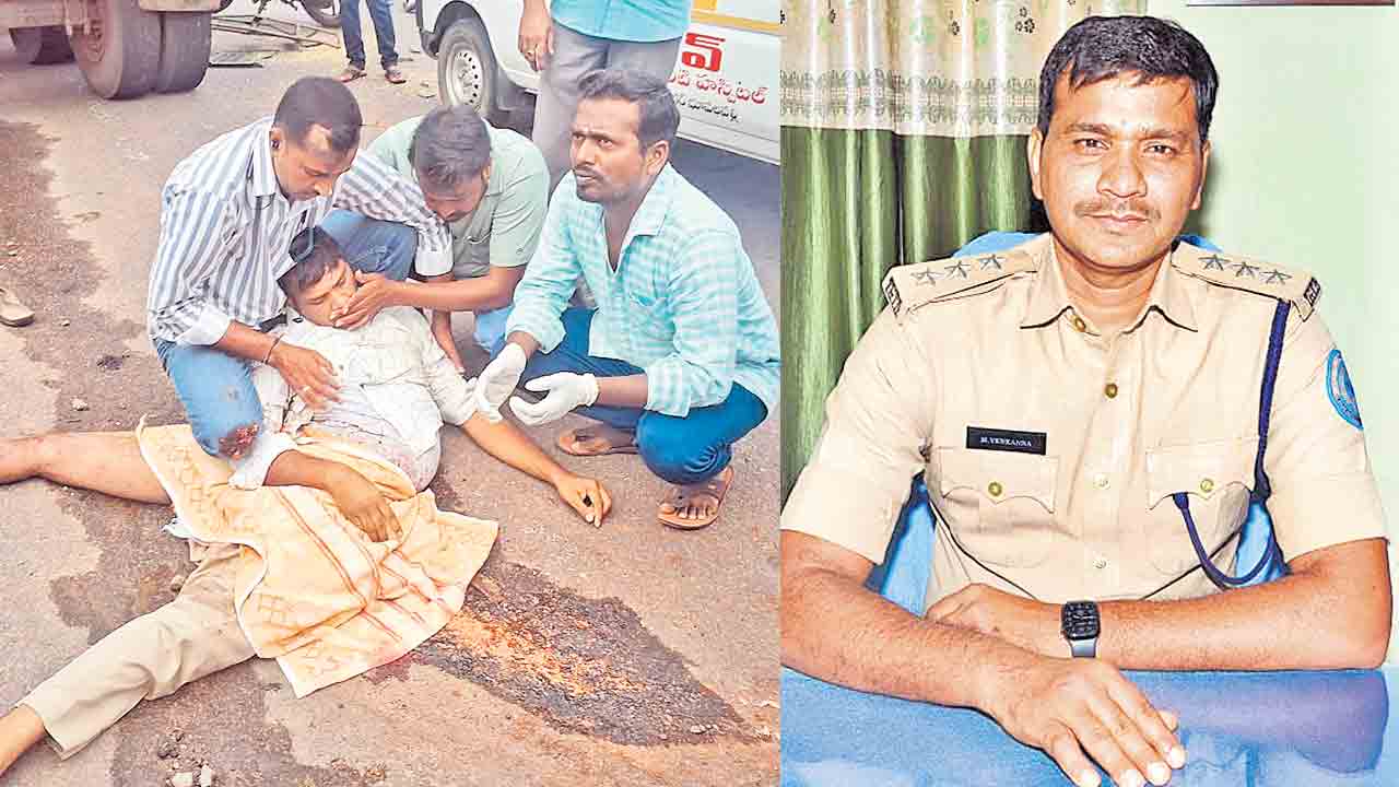 Coal lorry that ran over DTO.. Coal tipper collided with Bhupalapalli DTO died.