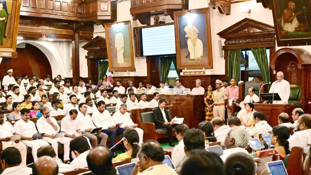 17వ TN అసెంబ్లీ మొదటి సెషన్ ప్రారంభం కాగానే గవర్నర్ ప్రసంగం సజావుగా ముగిసింది; మూడు రోజుల పాటు సభ సమావేశం
– PARAHUSHAR NEWS