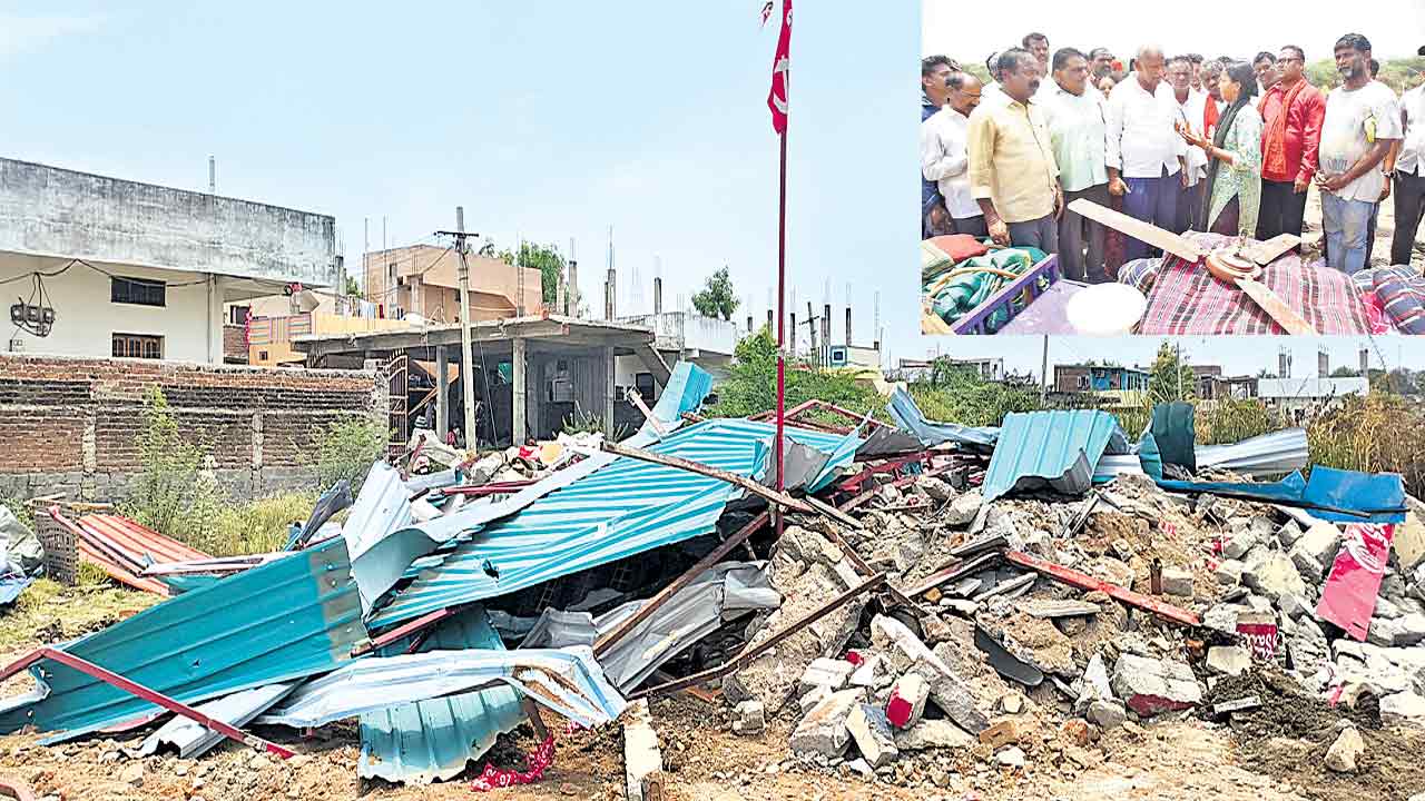 Bulldozer on the sleeping poor