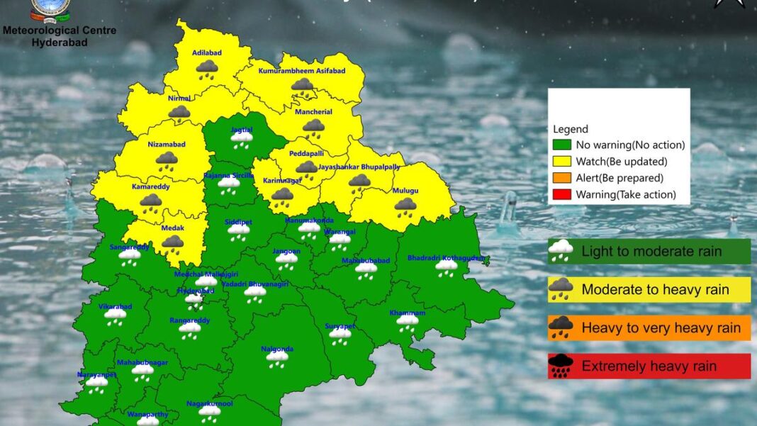 జూలై 1న తెలంగాణలోని 11 జిల్లాల్లో భారీ వర్షాలు కురిసే సూచన
– PARAHUSHAR NEWS