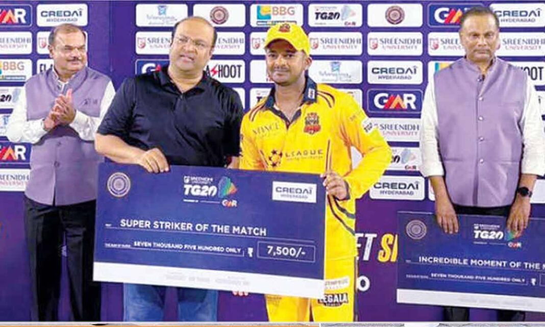 తెలంగాణ క్రికెట్ ప్రతిభకు క్రెడాయ్ మద్దతు
