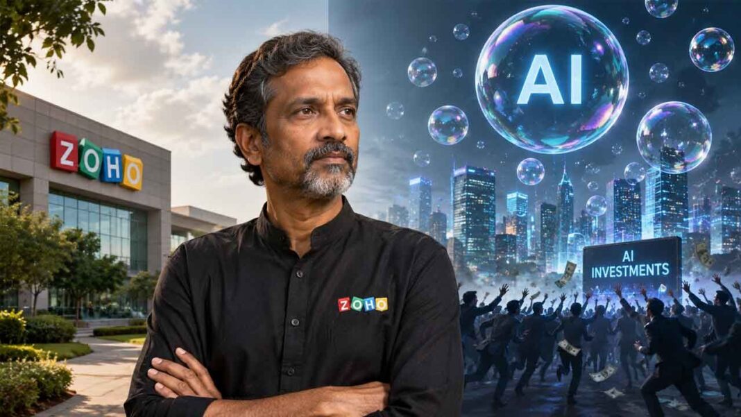శ్రీధర్ వెంబు జోహో AI బబుల్ ఇన్వెస్ట్‌మెంట్ ఛేజ్‌కు దూరంగా ఉంటుందని చెప్పారు
