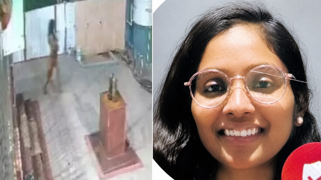A young woman ran naked in the streets at midnight.
– PARAHUSHAR NEWS