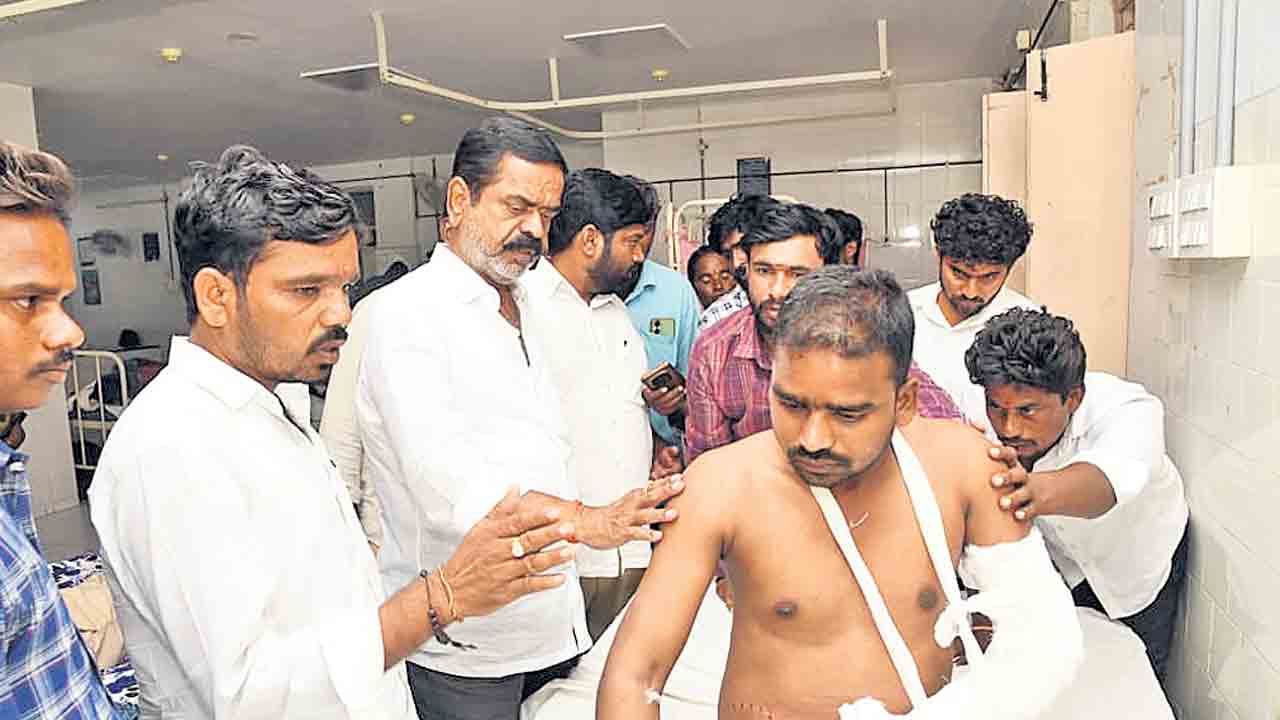 Congress attack on BRS worker