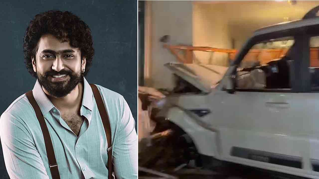 Dharma Mahesh | Car accident in Jubilee Hills.. Vainam rammed into movie actor Dharma Mahesh's house