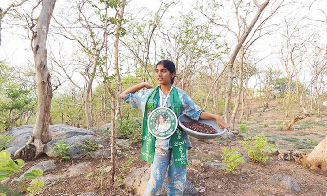 గ్రీన్ కవర్‌ను విస్తరించే లక్ష్యంలో 12 ఏళ్ల చిన్నారి

