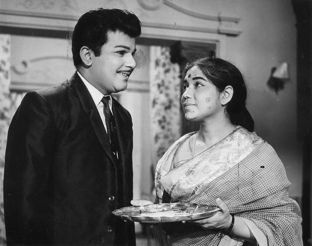 Jaisankar and Sowcar Janaki in `Manavan' (Tamil).