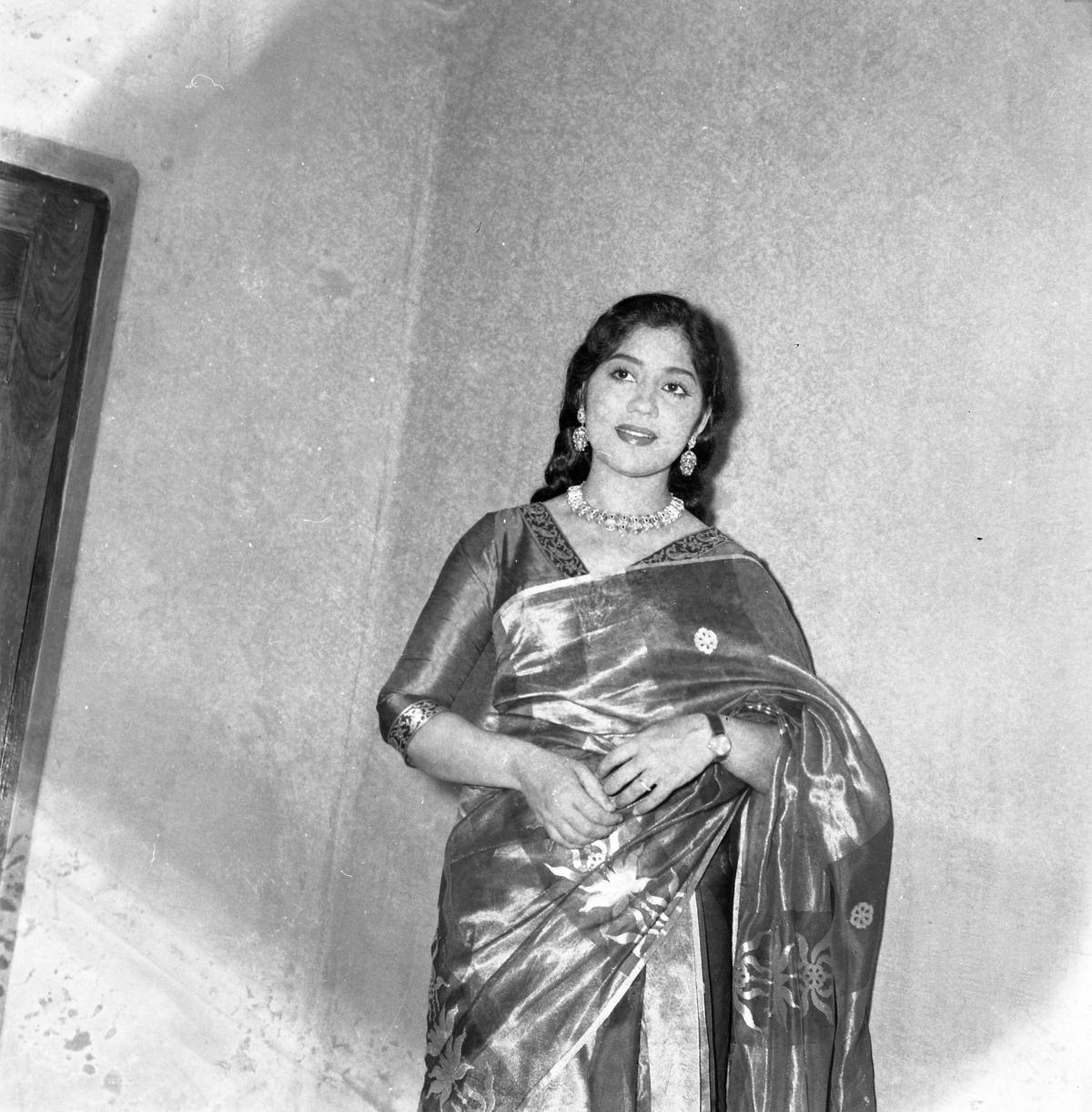 Sowcar Janaki photographed on 10/11/1960
