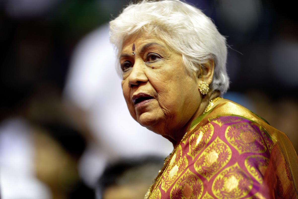 Sowcar Janaki in Chennai on September 22, 2013.

