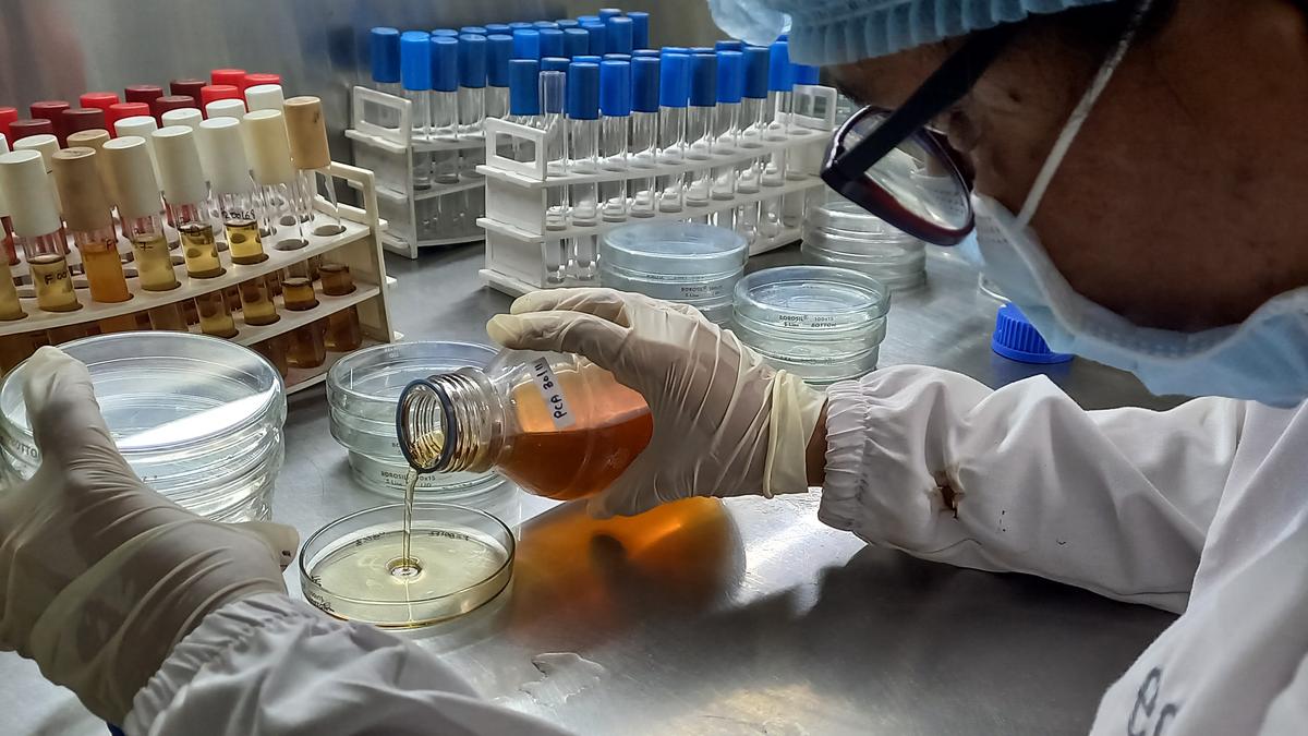 A lab test at Equinox Labs.