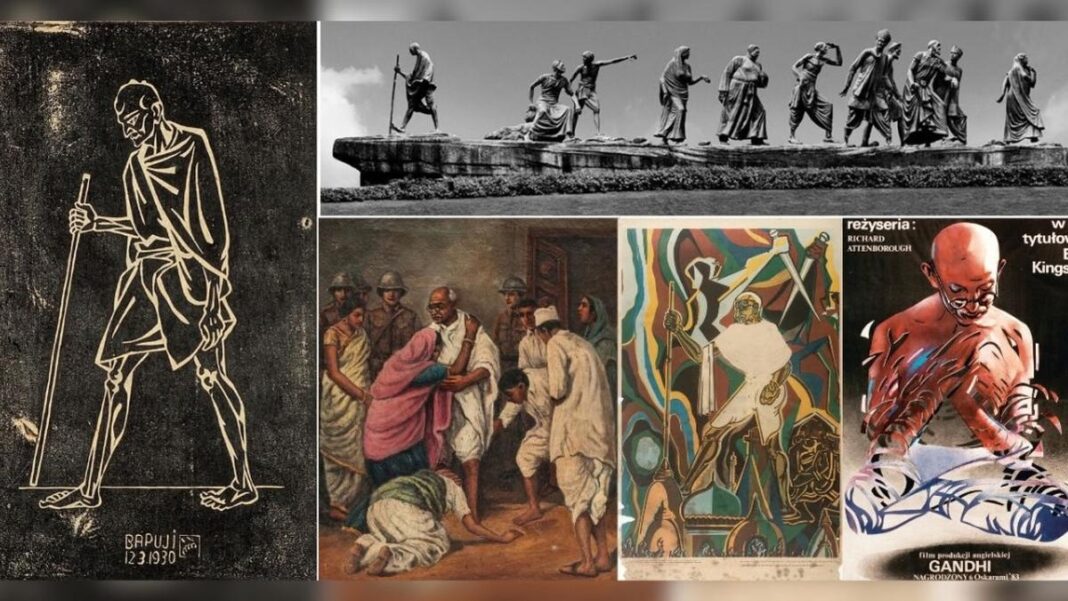 Gandhi through the eye of the artist