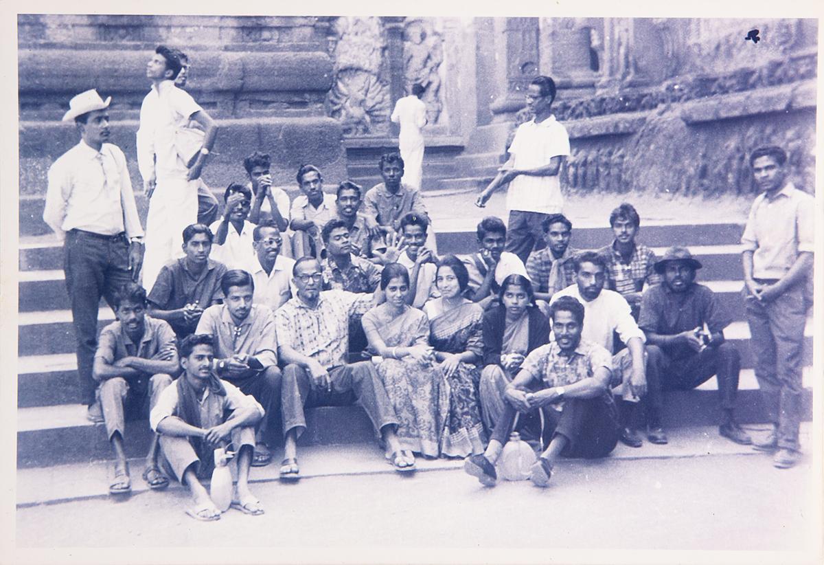 KCS Paniker with his students KCS Paniker with his students